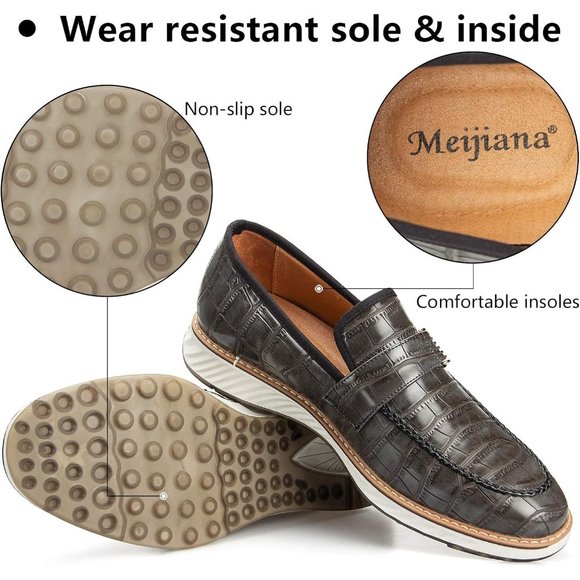 Men\'s Gray Oxford Shoes Casual Shoes for Men Casual Dress Shoes for Men